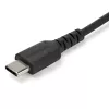 StarTech.com 1m USB-A auf USB-C Ladekabel – Robustes Schnelllade- & Synchronisationskabel USB 2.0 auf USB Typ C – Strapazierfähiger TPE-Mantel Aramidfaser M/M 3A Schwarz – Samsung S10, iPad Pro, Pixel