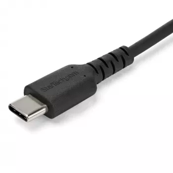 StarTech.com 2m USB A auf USB C Ladekabel – Robustes Schnelllade- und Synchronisationskabel USB 2.0 auf USB Typ C Datenkabel – Widerstandsfähiger TPE-Mantel Aramidfaser M/M 3A Schwarz – Samsung S10, iPad Pro, Pixel