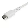 StarTech.com 1m USB-C-Ladekabel – Robustes Schnelllade- & Sync-Kabel USB 2.0 Typ C auf USB-C Laptop-Ladekabel – TPE-Mantel Aramidfaser M/M 60W Weiß – Samsung S10 S20 iPad Pro MS Surface