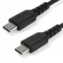 StarTech.com 2 m USB-C-Ladekabel – Robustes Schnelllade- und Sync-Kabel USB 2.0 Typ C auf USB C Laptop-Ladekabel – TPE-Mantel Aramidfaser M/M 60 W Schwarz – Samsung S10 S20 iPad Pro MS Surface