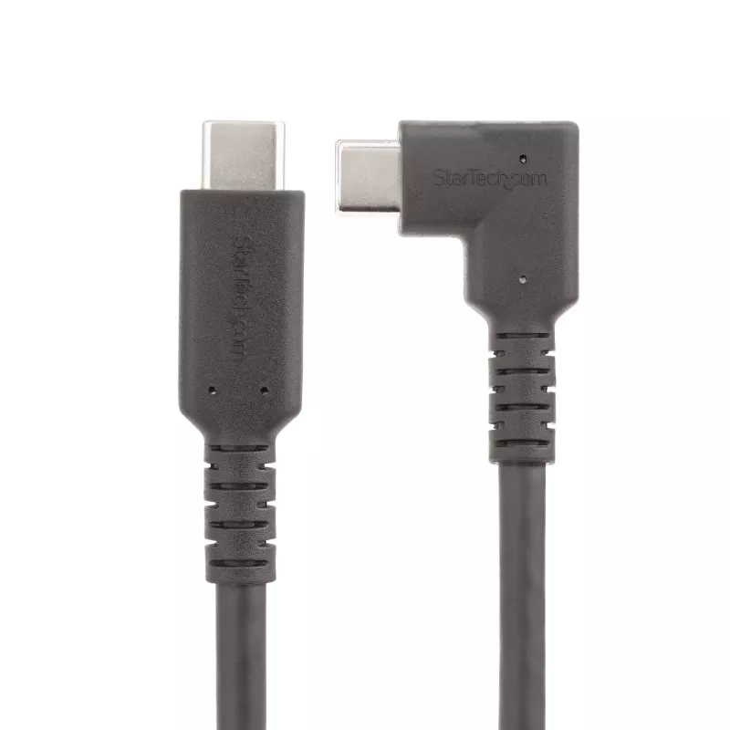 StarTech.com 2m USB-C-Kabel, gewinkelt, USB 5Gbps, 100W (5A) Power Delivery, 4K 60Hz DP Alt Mode, robustes USB-C-Kabel – Thunderbolt-kompatibel
