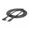 StarTech.com 2m USB-C-Kabel, gewinkelt, USB 5Gbps, 100W (5A) Power Delivery, 4K 60Hz DP Alt Mode, robustes USB-C-Kabel – Thunderbolt-kompatibel