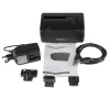 StarTech.com Single Bay USB 3.0 auf SATA Festplatten-Dockingstation, USB 3.0 (5 Gbit/s) Festplatten-Dock, externe 2,5/3,5 Zoll SATA I/II/III HDD/SSD Dockingstation, Top-Loading Festplatten-Einschub