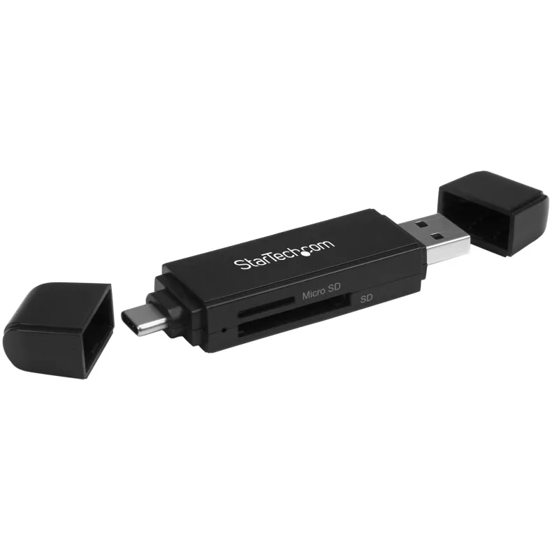 StarTech.com USB 3.0 Speicherkartenleser/-schreiber für SD- und microSD-Karten – USB-C und USB-A