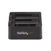 StarTech.com Dual-Bay USB 3.2 Gen 2 auf SATA Festplatten-Dockingstation, USB 10Gbps Festplatten-Dock, externes 2,5/3,5 Zoll SATA I/II/III SSD/HDD Dockingstation, Hot-Swap Festplatteneinschub, Top-Loading