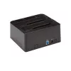 StarTech.com Dual-Bay USB 3.2 Gen 2 auf SATA Festplatten-Dockingstation, USB 10Gbps Festplatten-Dock, externes 2,5/3,5 Zoll SATA I/II/III SSD/HDD Dockingstation, Hot-Swap Festplatteneinschub, Top-Loading