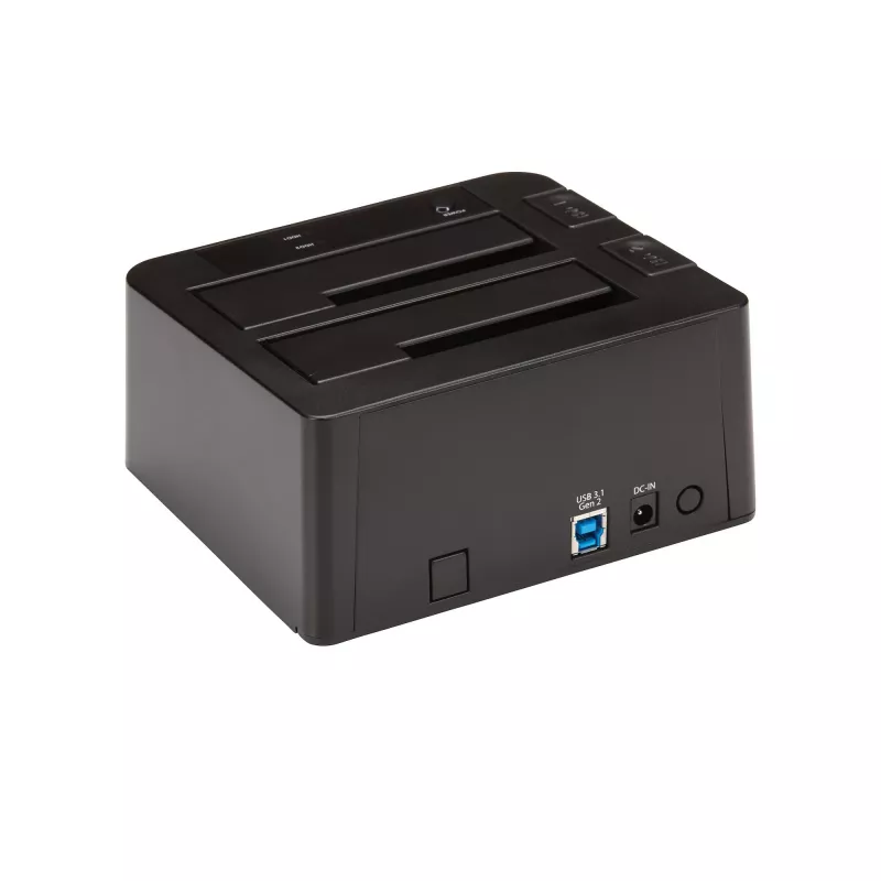 StarTech.com Dual-Bay USB 3.2 Gen 2 auf SATA Festplatten-Dockingstation, USB 10Gbps Festplatten-Dock, externes 2,5/3,5 Zoll SATA I/II/III SSD/HDD Dockingstation, Hot-Swap Festplatteneinschub, Top-Loading