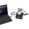 StarTech.com Dual-Bay USB 3.2 Gen 2 auf SATA Festplatten-Dockingstation, USB 10Gbps Festplatten-Dock, externes 2,5/3,5 Zoll SATA I/II/III SSD/HDD Dockingstation, Hot-Swap Festplatteneinschub, Top-Loading