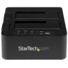 StarTech.com Standalone Festplatten-Duplizierer, Dual-Bay HDD/SSD Kloner/Kopierer, USB 3.1 (10 Gbit/s) zu SATA III HDD/SSD Dockingstation, Festplatten-Duplizierer-Dock, Festplatten-Kloner