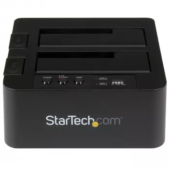 StarTech.com Standalone Festplatten-Duplizierer, Dual-Bay HDD/SSD Kloner/Kopierer, USB 3.1 (10 Gbit/s) zu SATA III HDD/SSD Dockingstation, Festplatten-Duplizierer-Dock, Festplatten-Kloner