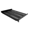 StarTech.com 1U Server Rack Shelf - Universal Vented Rack Mount Cantilever Tray for 19 inch Network Equipment Rack & Cabinet - Durable Design - Weight Capacity 55lb/25kg - 12 inch Deep Shelf, Schwarz