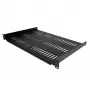 StarTech.com 1U Server Rack Shelf - Universal Vented Rack Mount Cantilever Tray for 19 inch Network Equipment Rack & Cabinet - Durable Design - Weight Capacity 55lb/25kg - 12 inch Deep Shelf, Schwarz