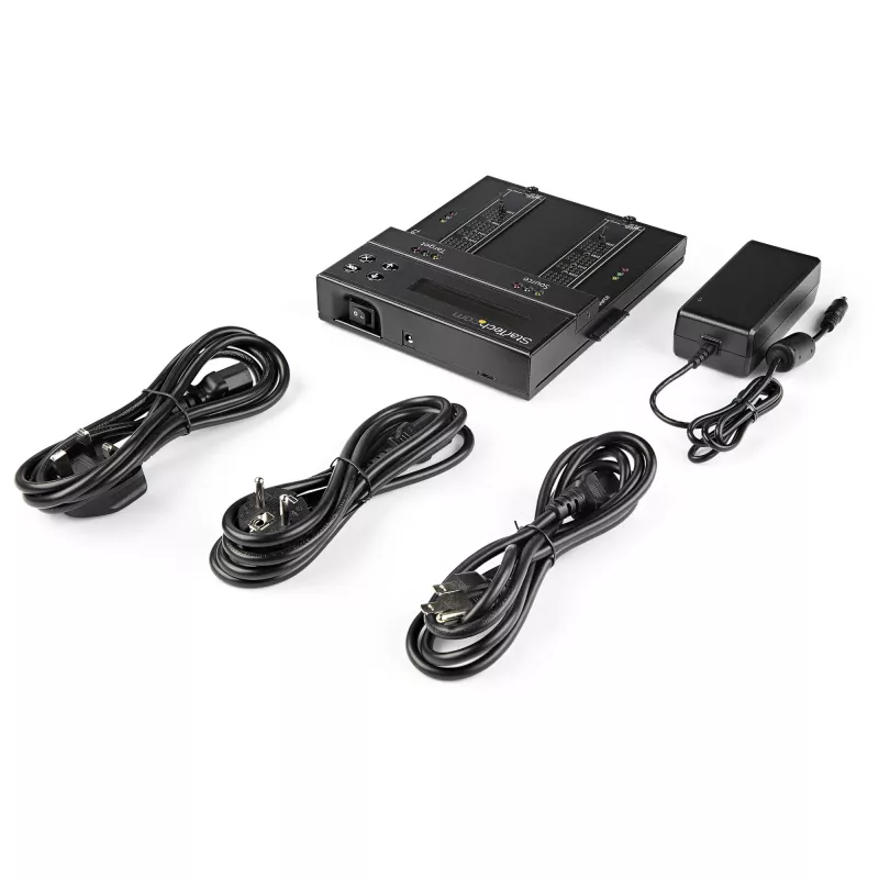 StarTech.com Eigenständiger M.2 SATA & M.2 NVMe Duplizierer und Löscher - HDD/SSD Kloner/Wiper für M.2 PCIe AHCI/NVMe, M.2 SATA, 2,5/3,5 Zoll SATA-Laufwerke - Externer Festplattenlöscher/Duplizierer, TAA