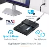 StarTech.com Eigenständiger M.2 SATA & M.2 NVMe Duplizierer und Löscher - HDD/SSD Kloner/Wiper für M.2 PCIe AHCI/NVMe, M.2 SATA, 2,5/3,5 Zoll SATA-Laufwerke - Externer Festplattenlöscher/Duplizierer, TAA