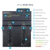 StarTech.com Eigenständiger M.2 SATA & M.2 NVMe Duplizierer und Löscher - HDD/SSD Kloner/Wiper für M.2 PCIe AHCI/NVMe, M.2 SATA, 2,5/3,5 Zoll SATA-Laufwerke - Externer Festplattenlöscher/Duplizierer, TAA