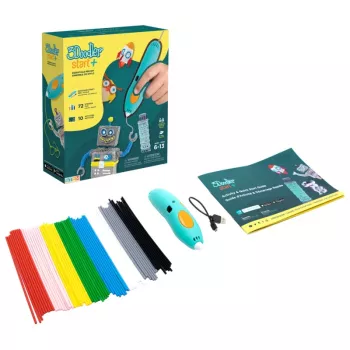 3Doodler Start Plus 3D-Stift 0,77 mm Türkis, Gelb