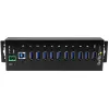 StarTech.com 10-Port industrieller USB 3.0 Hub – ESD- und Überspannungsschutz~10-Port USB 3.0 Hub – 5 Gbit/s – Industrieller Metall-USB-A-Hub mit ESD- und Überspannungsschutz – DIN-Schienen-, Wand- oder Tischmontage – TAA-konformer USB-Erweiterungshub