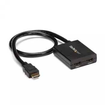 StarTech.com 4K HDMI 2-Port Video Splitter – 1x2 HDMI Splitter – Stromversorgung über USB oder Netzteil – 4K 30Hz
