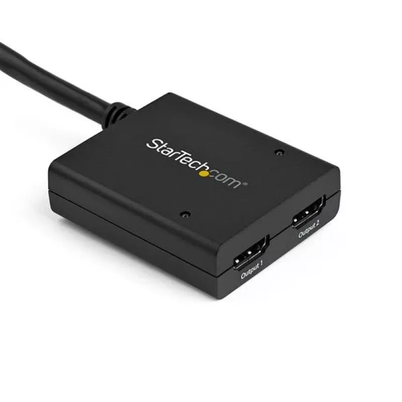 StarTech.com 4K HDMI 2-Port Video Splitter – 1x2 HDMI Splitter – Stromversorgung über USB oder Netzteil – 4K 30Hz