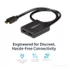 StarTech.com 4K HDMI 2-Port Video Splitter – 1x2 HDMI Splitter – Stromversorgung über USB oder Netzteil – 4K 30Hz