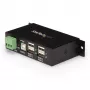 StarTech.com 4-Port USB 2.0 Hub - Metall Industrie USB-A Hub - DIN-Schienen-, Wand- oder Tischmontage USB-Datenhub - TAA-konformer USB-Erweiterungshub