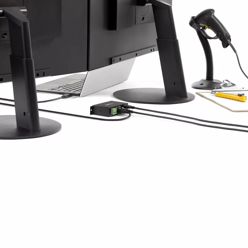 StarTech.com 4-Port USB 2.0 Hub - Metall Industrie USB-A Hub - DIN-Schienen-, Wand- oder Tischmontage USB-Datenhub - TAA-konformer USB-Erweiterungshub