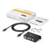 StarTech.com 4-Port USB 2.0 Hub - Metall Industrie USB-A Hub - DIN-Schienen-, Wand- oder Tischmontage USB-Datenhub - TAA-konformer USB-Erweiterungshub