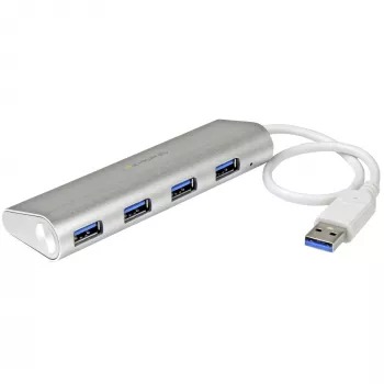 StarTech.com 4-Port USB Hub, USB A auf 4x USB-A Anschlüsse, USB 5Gbps, robustes Design, busbetrieben, tragbarer Laptop USB 3.0 Hub
