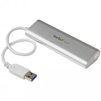 StarTech.com 4-Port USB Hub, USB A auf 4x USB-A Anschlüsse, USB 5Gbps, robustes Design, busbetrieben, tragbarer Laptop USB 3.0 Hub