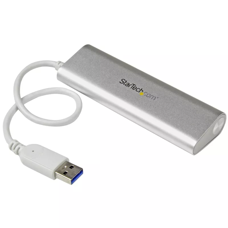 StarTech.com 4-Port USB Hub, USB A auf 4x USB-A Anschlüsse, USB 5Gbps, robustes Design, busbetrieben, tragbarer Laptop USB 3.0 Hub