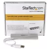 StarTech.com 4-Port USB Hub, USB A auf 4x USB-A Anschlüsse, USB 5Gbps, robustes Design, busbetrieben, tragbarer Laptop USB 3.0 Hub