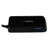 StarTech.com Tragbarer 4-Port SuperSpeed Mini USB 3.0 Hub - Schwarz~Tragbarer 4-Port SuperSpeed Mini USB 3.0 Hub - 5Gbps - Schwarz