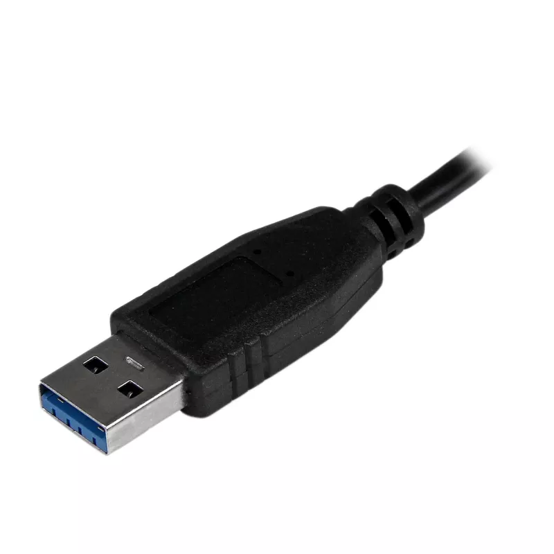 StarTech.com Tragbarer 4-Port SuperSpeed Mini USB 3.0 Hub - Schwarz~Tragbarer 4-Port SuperSpeed Mini USB 3.0 Hub - 5Gbps - Schwarz