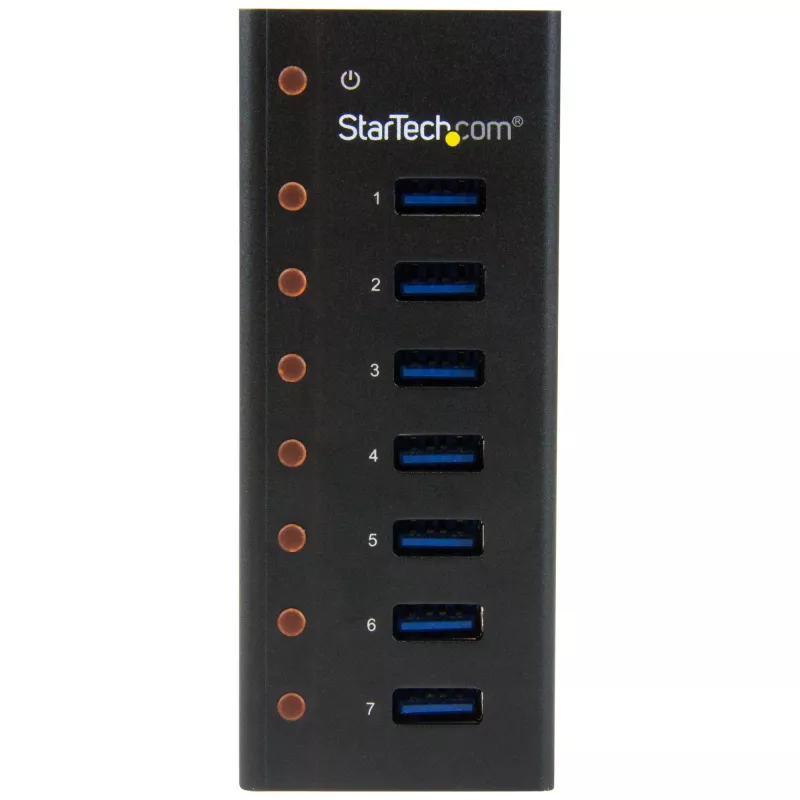 StarTech.com 7-Port USB 3.0 Hub - Desktop oder wandmontierbares Metallgehäuse~7-Port USB 3.0 Hub (5Gbps) - Desktop oder wandmontierbares Metallgehäuse