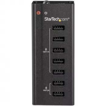 StarTech.com 7-Port USB-Ladestation mit 5x 1A- und 2x 2A-Anschlüssen