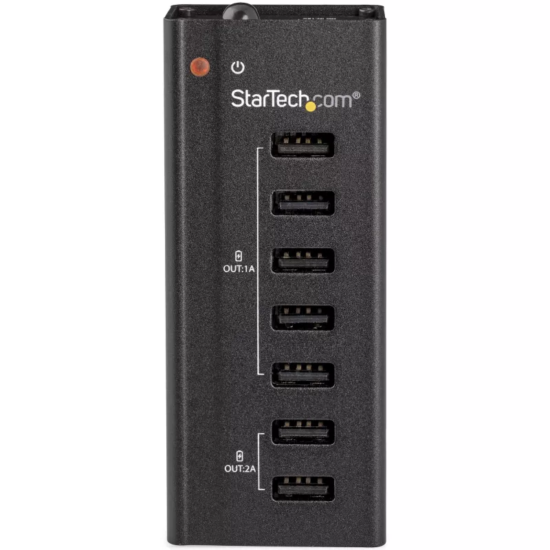 StarTech.com 7-Port USB-Ladestation mit 5x 1A- und 2x 2A-Anschlüssen