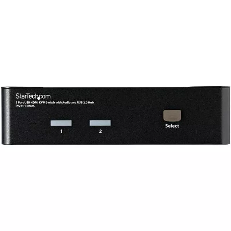 StarTech.com 2-Port USB HDMI KVM-Switch mit Audio und USB 2.0-Hub
