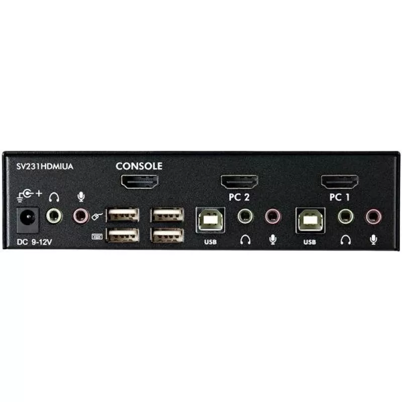 StarTech.com 2-Port USB HDMI KVM-Switch mit Audio und USB 2.0-Hub
