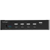 StarTech.com 4-Port HDMI KVM-Switch – Einzelmonitor 4K 60Hz Ultra HD HDR – Desktop HDMI 2.0 KVM-Switch mit 2-Port USB 3.0 Hub (5Gbit/s) und 4x USB 2.0 HID, Audio – Hotkey-Umschaltung – TAA