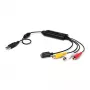 StarTech.com USB Videoaufnahme-Adapterkabel – S-Video/Composite auf USB 2.0 SD Videoaufnahmegerät-Kabel – TWAIN-Unterstützung – Analog-Digital-Wandler für Medienspeicherung – Nur Windows
