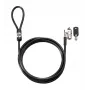 HP Keyed Kabel Lock 10 mm, 1,83 m, Rundschlüssel, verzinkter Stahl, Schwarz