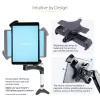 StarTech.com VESA-Montageadapter für Tablets 7,9 bis 12,5 Zoll – bis zu 2 kg – 75x75/100x100 VESA-Muster – universelle diebstahlsichere Tablet-VESA-Klemmhalterung – sichere Tablet-Halterung – Schwarz