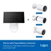 TP-Link Tapo Solarpanel SPEZIFIKATION: 5,2 V 2,5 W FUNKTION: Typ-C-Ladeanschluss, ununterbrochene Stromversorgung, flexible Solarinstallation, funktioniert mit Akkukamera, 4 m Ladekabel (gesamt), wetterfest (IP65)