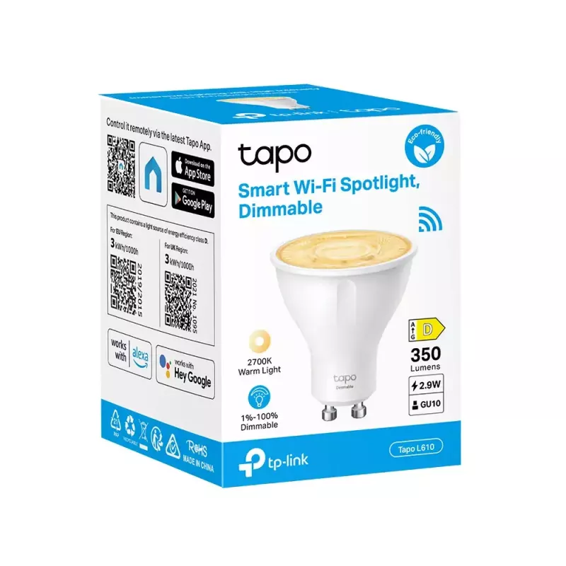 Smart Glühbirne TP-Link Tapo L610 Wi-Fi Dimmbar Weiß