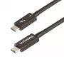 StarTech.com 3ft (1m) Thunderbolt 4 Kabel – 40 Gbit/s – 100 W PD – 4K/8K Video – Intel-zertifiziertes Thunderbolt-Kabel – Kompatibel mit USB4/Thunderbolt 3/USB 3.2/USB Type-C/DisplayPort