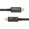 StarTech.com 3ft (1m) Thunderbolt 4 Kabel – 40 Gbit/s – 100 W PD – 4K/8K Video – Intel-zertifiziertes Thunderbolt-Kabel – Kompatibel mit USB4/Thunderbolt 3/USB 3.2/USB Type-C/DisplayPort