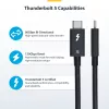 StarTech.com 3ft (1m) Thunderbolt 5 Kabel, 80 Gbit/s/Bis zu 120 Gbit/s, 240 W PD, 8K 60 Hz, zertifiziertes Thunderbolt-Kabel – Kompatibel mit Thunderbolt 4/USB4/USB-C