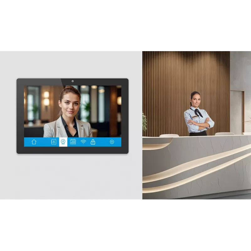 iiyama TW1023ASC-B3P Signage Display Kiosk-Design 25,6 cm (10,1 Zoll) Wi-Fi 385 cd/m² WXGA Schwarz Touchscreen Integrierter Prozessor Android 24/7