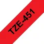 Brother TZE-451 Beschriftungsband Schwarz auf Rot TZ