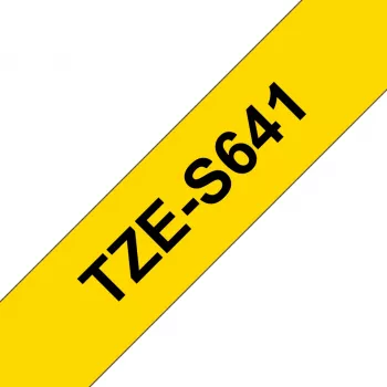 Brother TZE-S641 Beschriftungsband Schwarz auf Gelb TZ